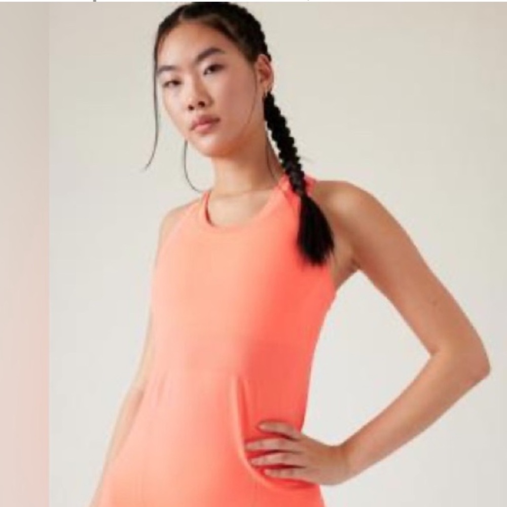 Athleta Momentum Island Coral Sleeveless Women's Tank size Small